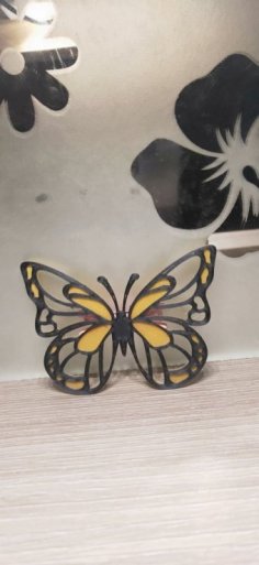 Butterfly Hair Clip 3D Printer Model