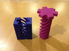 Screw And Holey Box 3D Printer Model