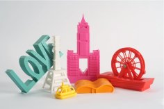 Famous Building Taiwan Kaohsiung City 3D Printer Model