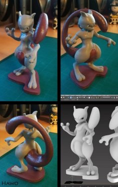 Mewtwo 3D Printer Model