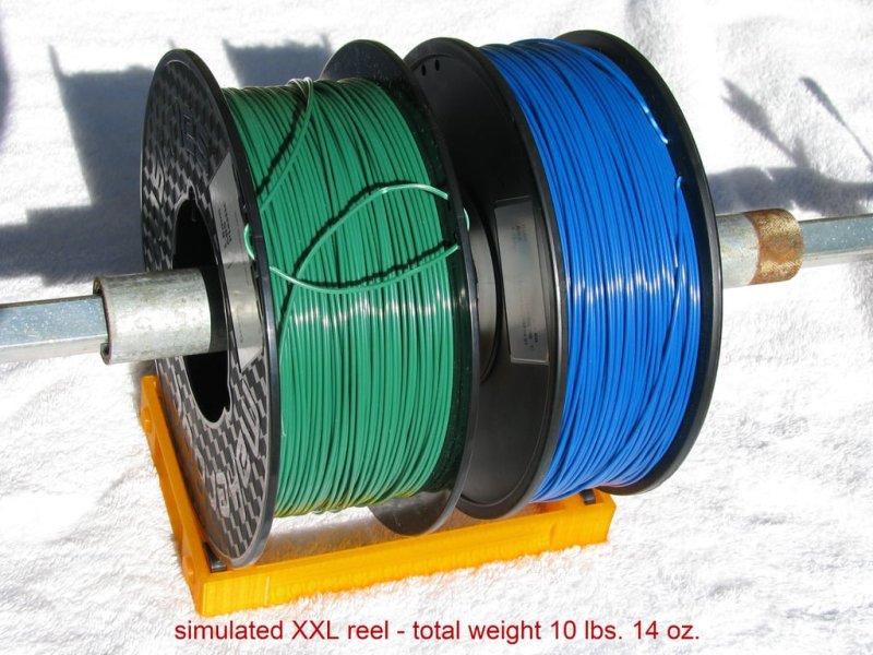 3D Printer Filament Spool Holder, fully-printable 3D Printer Model