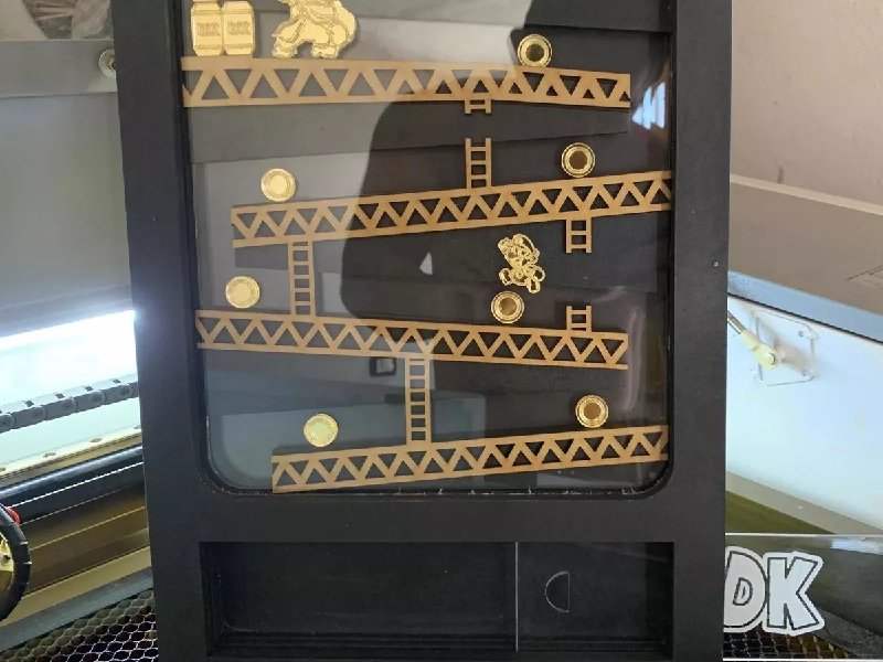 Laser Cut Donkey Kong Piggy Bank Box