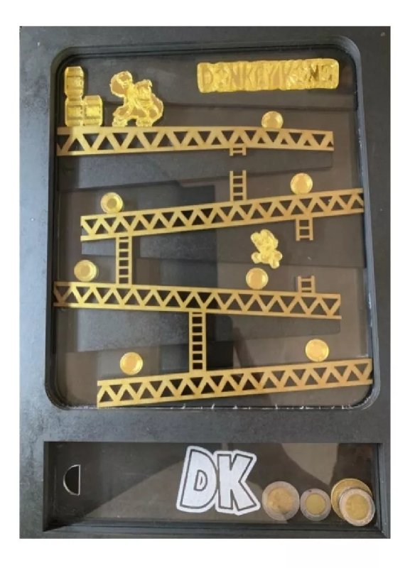 Laser Cut Donkey Kong Piggy Bank Box