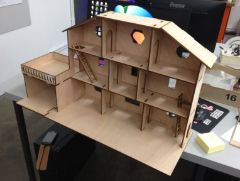 Laser Cut House for Playmobil