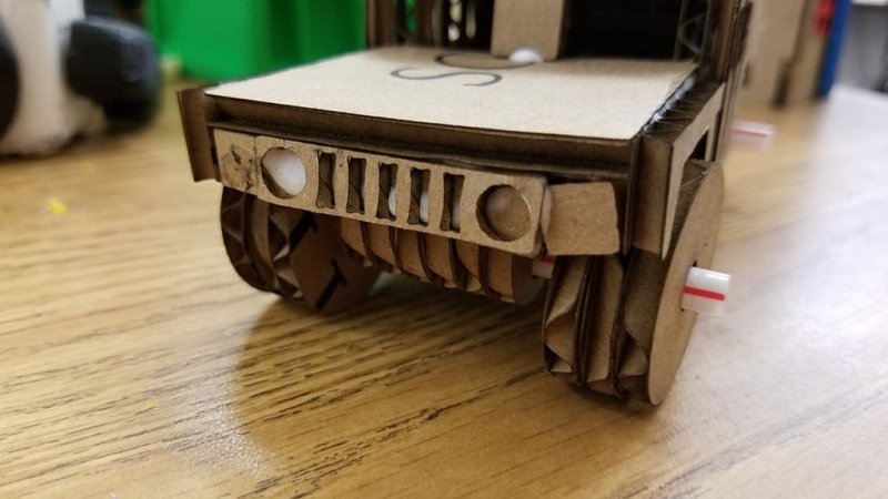 Laser Cut Cardboard Hummer