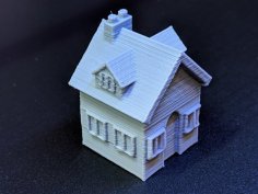 Cute House For Snow Globe 3D Printer Model