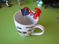 Fisherman Tea Bag Holder 3D Printer Model