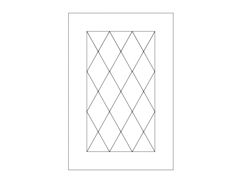 Элегантный дизайн двери в формате dxf
