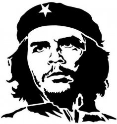 Che Guevara Siluet dxf Dosyası