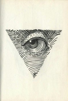 All Seeing Eye dotwork tattoo dxf File