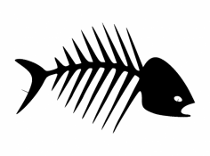 물고기 뼈 dxf 파일
