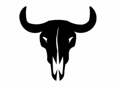 Bull Skull dxf File