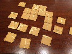 Laser Cut Locking Carcassonne Tiles