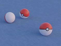 Single Piece Pokéball 3D Printer Model