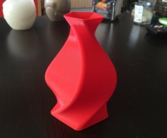 Twisted Pentagon Vase 3D Printer Model