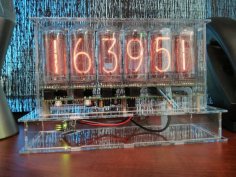 Laser Cut Nixie Tube Clock Powered By Arduino