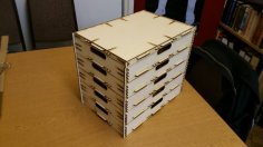 Laser Cut Stacking Boxes