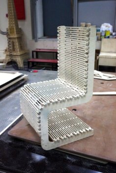 Laser Cut Live Hinge Chair 2