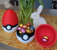 Pokeball Easteregg 3D Printer Model