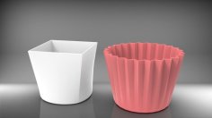 Decorative Flower Vase Pot 3D Printer Model