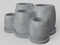 Multi Pots. 3D Printer Model