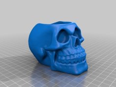 Skull Planter 3D Printer Model