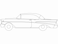 57 chevy dxf File