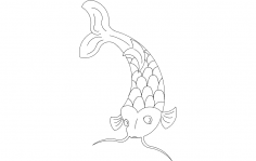 Koi Fish dxf File