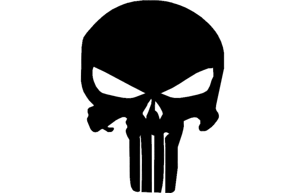 File dxf di Punisher Skull