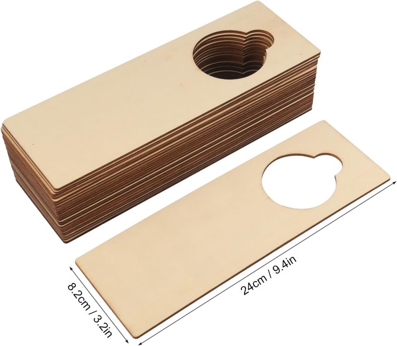 Laser Cut Wood Door Knob Hangers
