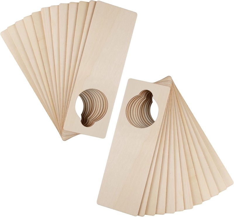 Laser Cut Wood Door Knob Hangers