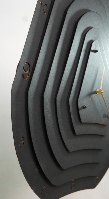 Laser Cut Pyramid Wall Clock