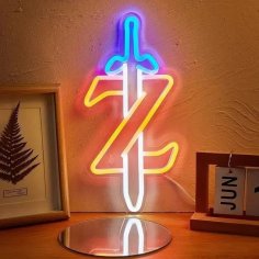 Laser Cut Legend Of Zelda Master Sword Led Neon Light Sign