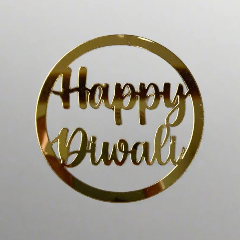 Laser Cut Happy Diwali Acrylic Cutout