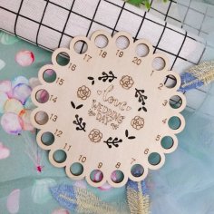 Laser Cut Wooden Thread Storage Wooden Cross Stitch Floss Organizer Embroidery Accessories