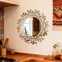 Laser Cut Classic Mandala Artistic Combination Decorative Mirror