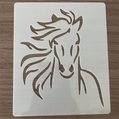 Laser Cut Horse Stencil Horse Head Painting Template Animal Stencils Template For Scrapbooking