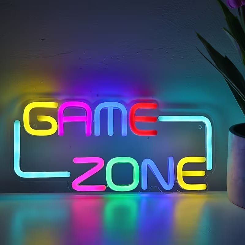 Laser Cut Game Zone Neon Sign Suitable for Gaming Room Man Cave