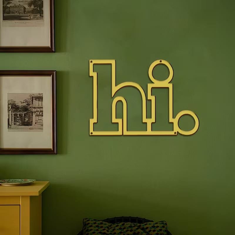 Laser Cut Hi Metal Wall Art Stylish Indoor Wall Decor