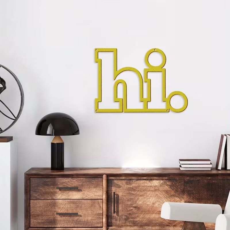 Laser Cut Hi Metal Wall Art Stylish Indoor Wall Decor