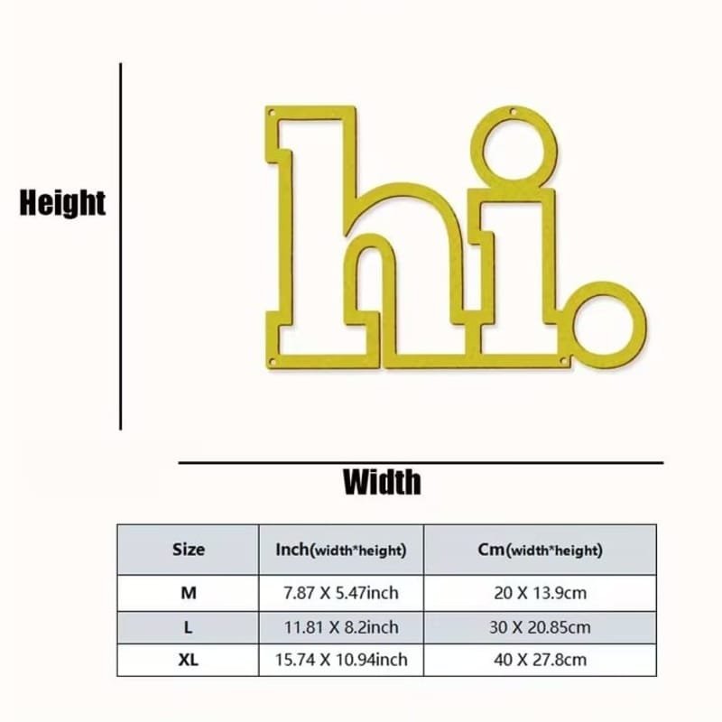 Laser Cut Hi Metal Wall Art Stylish Indoor Wall Decor