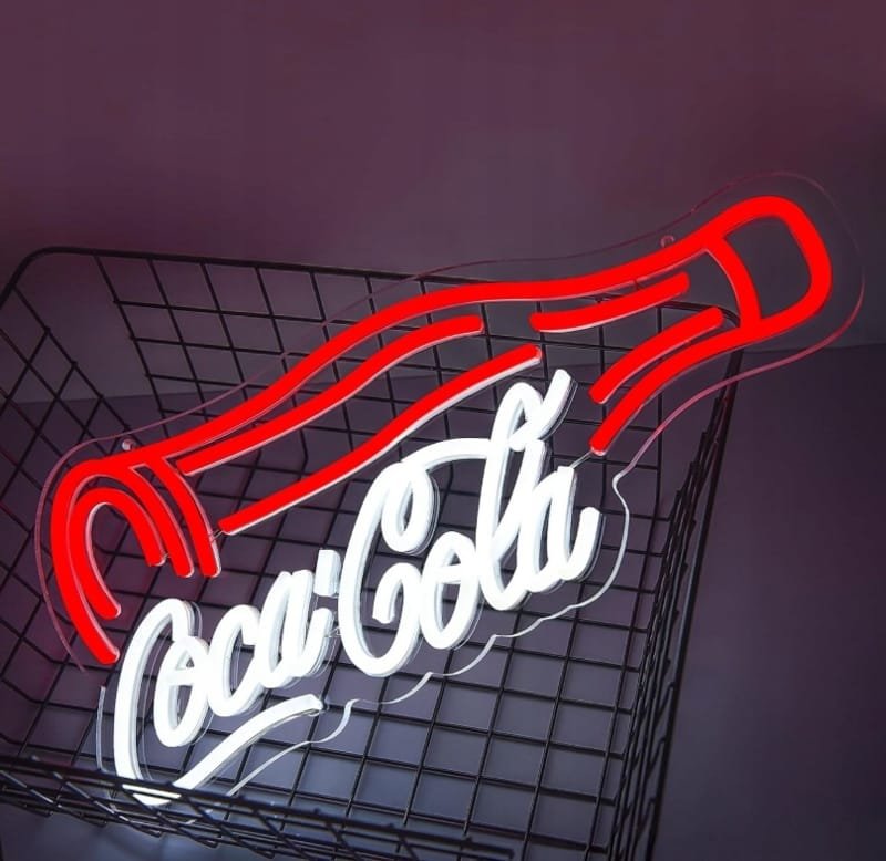 Laser Cut Coca Cola Neon Sign – Coca Cola LED Light – Cola Neon Sign Wall Decor