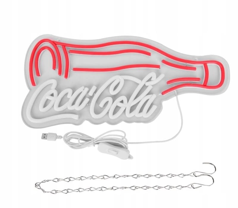Laser Cut Coca Cola Neon Sign – Coca Cola LED Light – Cola Neon Sign Wall Decor