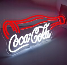 Laser Cut Coca Cola Neon Sign – Coca Cola LED Light – Cola Neon Sign Wall Decor