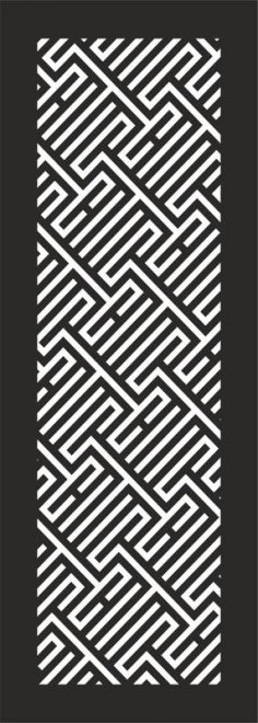 Abstract Striped Geometric Seamless Pattern Vector dxf File