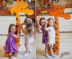 Laser Cut Kids Height Chart