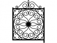 Ironwork Gate dxf File