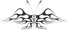 Ilustración vectorial de mariposa