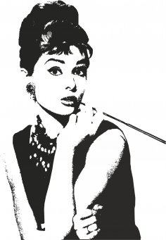 Audrey Hepburn Vektör Sanatı