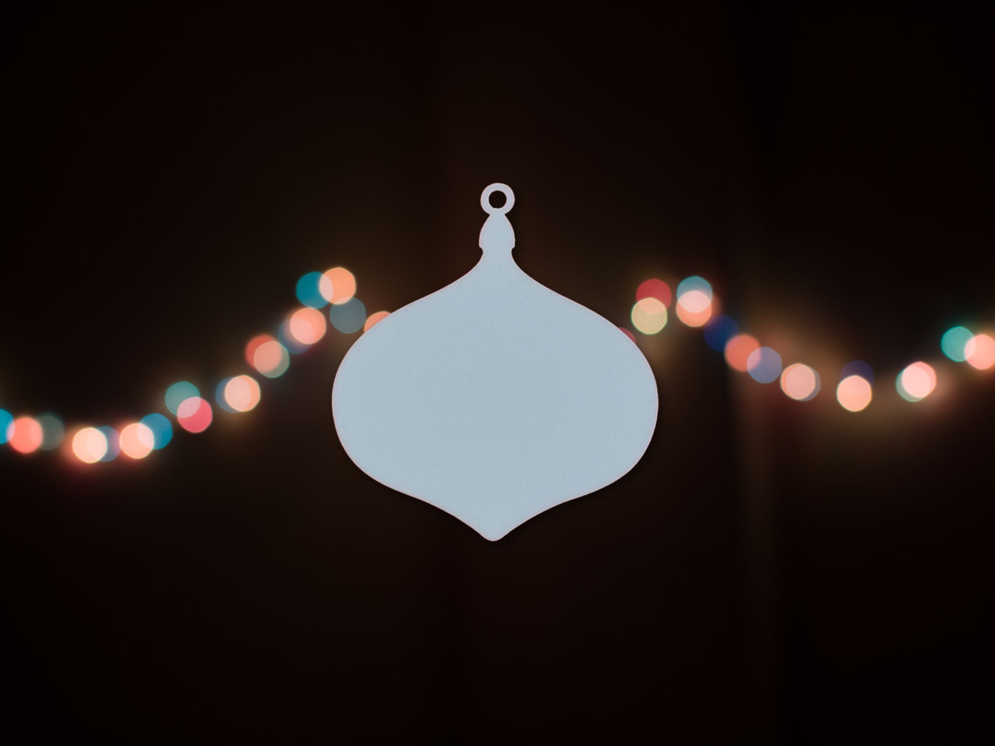 Laser Cut Christmas Bauble Ornament Unfinished Bauble Free Vector